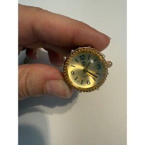 Vintage WH Enamel Fabergé Style Egg Pendant Hidden Watch‎ Necklace Gold Tone